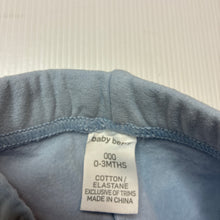 Load image into Gallery viewer, Unisex Baby Berry, fleece lined pants/ bottoms, elasticated, GUC, size 000,