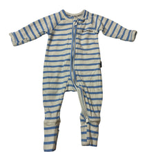 Load image into Gallery viewer, Unisex Bonds, ribbed zip Wondersuit/ zippy/ romper, GUC, size 000,