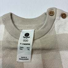 Load image into Gallery viewer, Unisex Dymples, lightweight knitted cotton sweater/ jumper, EUC, size 000,