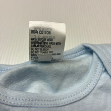 Load image into Gallery viewer, Unisex Anko, blue cotton bodysuit/ romper, EUC, size 00,