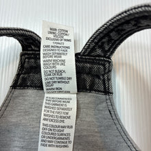 Load image into Gallery viewer, Girls Dymples, embroidered denim overall dress/ pinafore, EUC, size 1, L: 47cm