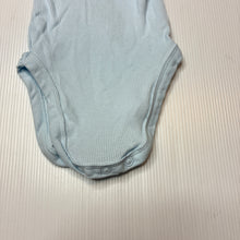 Load image into Gallery viewer, Unisex Dymples, ribbed organic cotton singlet suit romper, EUC, size 000,