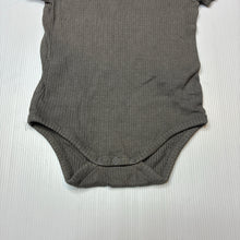 Load image into Gallery viewer, Unisex Anko, grey ribbed bodysuit/ romper, GUC, size 0,