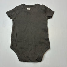 Load image into Gallery viewer, Unisex Anko, grey ribbed bodysuit/ romper, GUC, size 0,