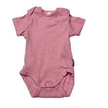 Load image into Gallery viewer, Girls Bonds, pink ribbed cotton bodysuit/ romper, EUC, size 000,