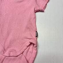 Load image into Gallery viewer, Girls Bonds, pink ribbed cotton bodysuit/ romper, EUC, size 000,