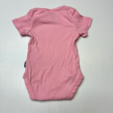 Load image into Gallery viewer, Girls Bonds, pink ribbed cotton bodysuit/ romper, EUC, size 000,