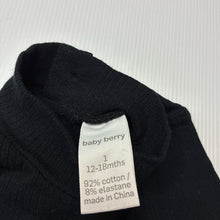 Load image into Gallery viewer, Unisex Baby Berry, ribbed stretchy long sleeve top, EUC, size 1,
