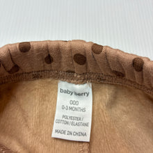 Load image into Gallery viewer, Unisex Baby Berry, fleece lined leggings/ bottoms, elasticated, EUC, size 000,