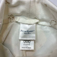 Load image into Gallery viewer, Unisex Beatrix Potter, Peter Rabbit footed leggings/ bottoms, EUC, size 000,