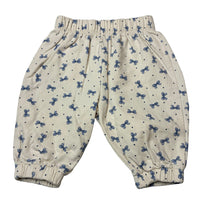 Load image into Gallery viewer, Girls Target, fleece lined organic cotton blend pants, elasticated, EUC, size 000,