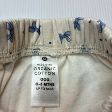 Load image into Gallery viewer, Girls Target, fleece lined organic cotton blend pants, elasticated, EUC, size 000,