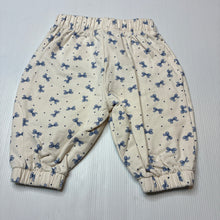 Load image into Gallery viewer, Girls Target, fleece lined organic cotton blend pants, elasticated, EUC, size 000,
