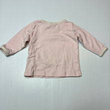 Load image into Gallery viewer, Girls Target, soft feel organic cotton long sleeve top, EUC, size 000,