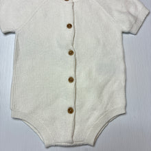 Load image into Gallery viewer, Unisex Cotton On, organic cotton blend ribbed knit romper, NEW, size 00,