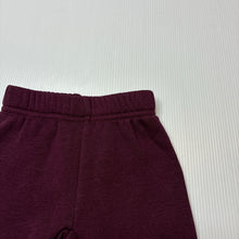 Load image into Gallery viewer, Unisex Baby Berry, fleece lined pants/ bottoms, comet elasticated, EUC, size 000,