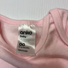 Load image into Gallery viewer, Girls Anko, soft cotton bodysuit/ romper, EUC, size 00,