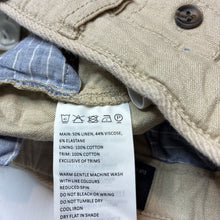 Load image into Gallery viewer, Boys Bardo Junior, linen blend shorts, adjustable, GUC, size 00,