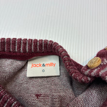 Load image into Gallery viewer, Unisex Jack &amp; Milly, knitted cotton lightweight sweater/ jumper, GUC, size 0,