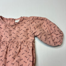 Load image into Gallery viewer, Girls Next, floral cotton bubble romper, EUC, size 000,