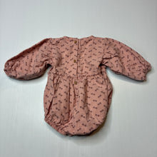 Load image into Gallery viewer, Girls Next, floral cotton bubble romper, EUC, size 000,