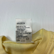 Load image into Gallery viewer, Unisex Anko, yellow ribbed cotton zip coverall/ romper, FUC, size 000,