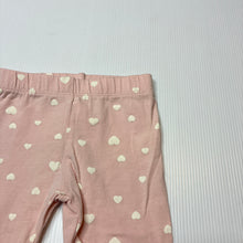 Load image into Gallery viewer, Girls Dymples, organic cotton blend leggings/ bottoms, FUC, size 00,