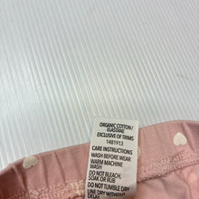 Load image into Gallery viewer, Girls Dymples, organic cotton blend leggings/ bottoms, FUC, size 00,