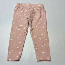Load image into Gallery viewer, Girls Dymples, organic cotton blend leggings/ bottoms, FUC, size 00,