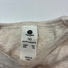 Load image into Gallery viewer, Unisex Dymples, soft cotton bodysuit/ romper, EUC, size 00,