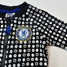 Load image into Gallery viewer, Unisex Chelsea Football Club, cotton zip romper, EUC, size 000,