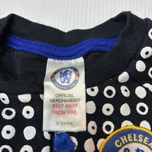 Load image into Gallery viewer, Unisex Chelsea Football Club, cotton zip romper, EUC, size 000,