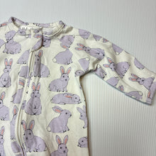 Load image into Gallery viewer, Unisex Target, stretchy organic cotton blend zip coverall/ romper, EUC, size 0000,