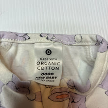 Load image into Gallery viewer, Unisex Target, stretchy organic cotton blend zip coverall/ romper, EUC, size 0000,