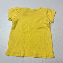 Load image into Gallery viewer, Girls Target, yellow cotton t-shirt, EUC, size 00,