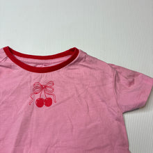 Load image into Gallery viewer, Girls Anko, pink cotton t-shirt, light mark on front, FUC, size 2,