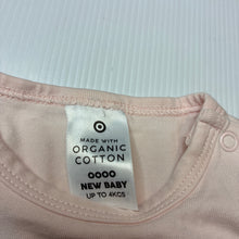 Load image into Gallery viewer, Girls Target, organic cotton blend bodysuit/ romper, strawberry, EUC, size 0000,
