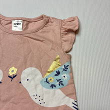 Load image into Gallery viewer, Girls Anko, pink cotton top, birds, EUC, size 00,