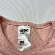 Load image into Gallery viewer, Girls Anko, pink cotton top, birds, EUC, size 00,