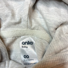 Load image into Gallery viewer, Unisex Anko, grey marle zip hoodie sweater, FUC, size 00,