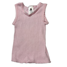 Load image into Gallery viewer, Girls Dymples, pink ribbed cotton singlet top, GUC, size 0000,
