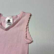 Load image into Gallery viewer, Girls Dymples, pink ribbed cotton singlet top, GUC, size 0000,
