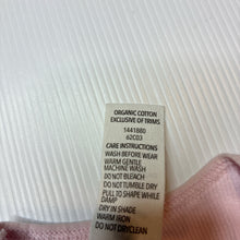 Load image into Gallery viewer, Girls Dymples, pink ribbed organic cotton singlet suit romper, GUC, size 000,