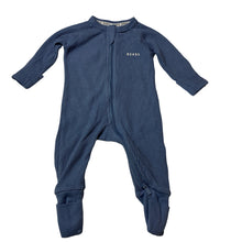 Load image into Gallery viewer, Unisex Bonds, blue waffle cotton zip coverall/ romper, EUC, size 000,