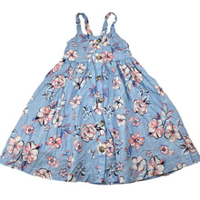Load image into Gallery viewer, Girls KID, floral linen / viscose summer dress, EUC, size 4, L: 56cm