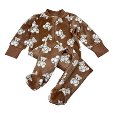 Load image into Gallery viewer, Unisex Baby Berry, soft fleece zip coverall / romper, EUC, size 0,
