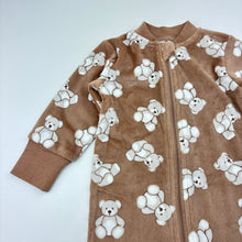Load image into Gallery viewer, Unisex Baby Berry, soft fleece zip coverall / romper, EUC, size 0,