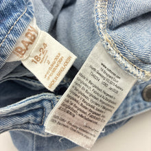 Load image into Gallery viewer, Unisex Cotton On, embroidered denim overalls / dungarees, GUC, size 2,