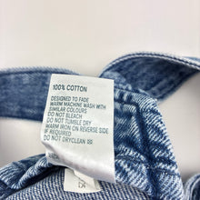 Load image into Gallery viewer, Girls Anko, blue denim overall dress / pinafore, EUC, size 3, L: 53cm