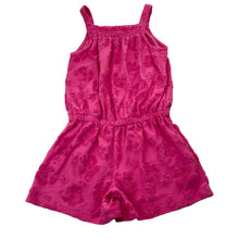 Load image into Gallery viewer, Girls Anko, pink textured floral summer playsuit, GUC, size 7,